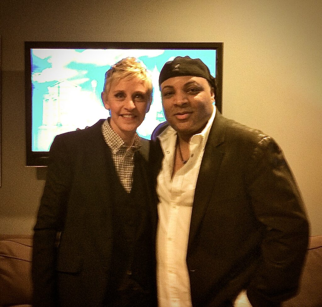 Image of Jeffre Phillips and Ellen Degeneres